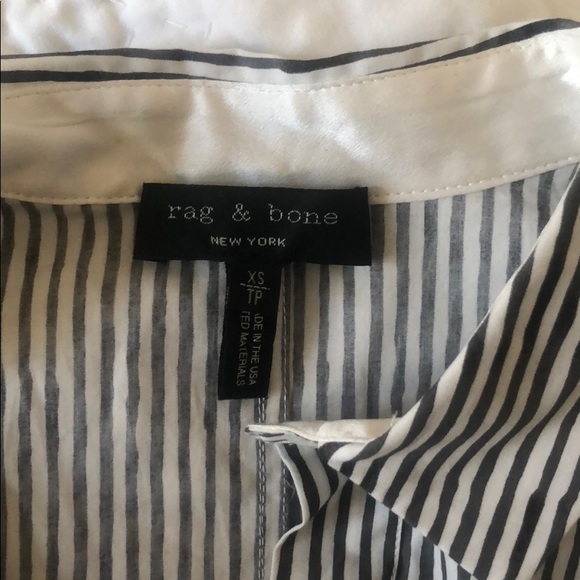 NWOT Rag & Bone Ara Tie Back Stripe Shirt - Picture 5 of 8